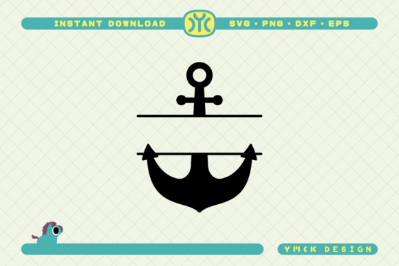 Anchor Split Monogram SVG: Graphics & Crafts Asset Review
