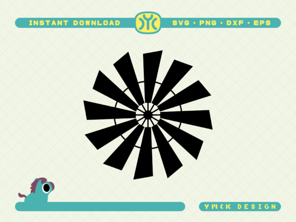 Farmhouse Windmill SVG: Graphics for Crafts