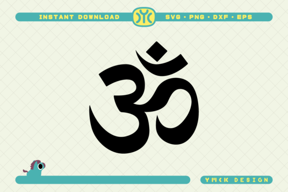 OM Sign SVG: Graphics & Crafts for Wellness Branding