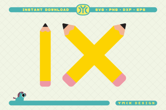 Pencil SVG School Graphics for Teacher Crafts
