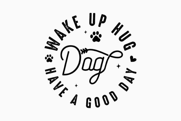 Retro Dog Quote SVG: Graphics & Crafts Branding