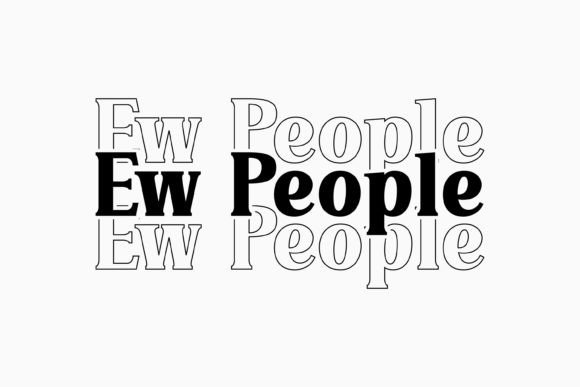 Retro Sarcastic Quote SVG Ew People: Graphics & Crafts