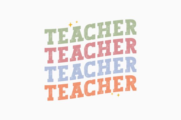 Retro Teacher SVG Design for Crafts and Graphics